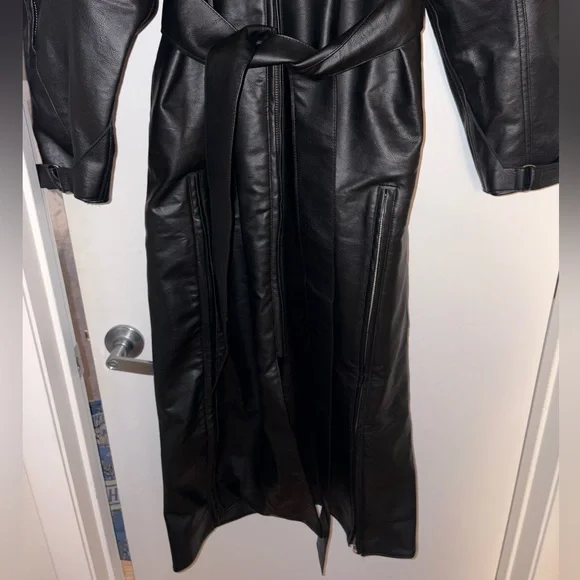KHY x Namilia Faux Leather Trench Coat - Picture 3 of 8